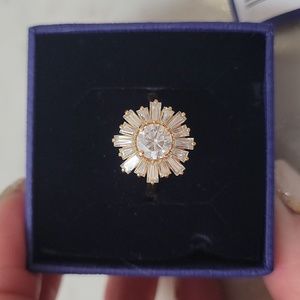Swarovski Sunshine ring rose gold size 55 or 6.75